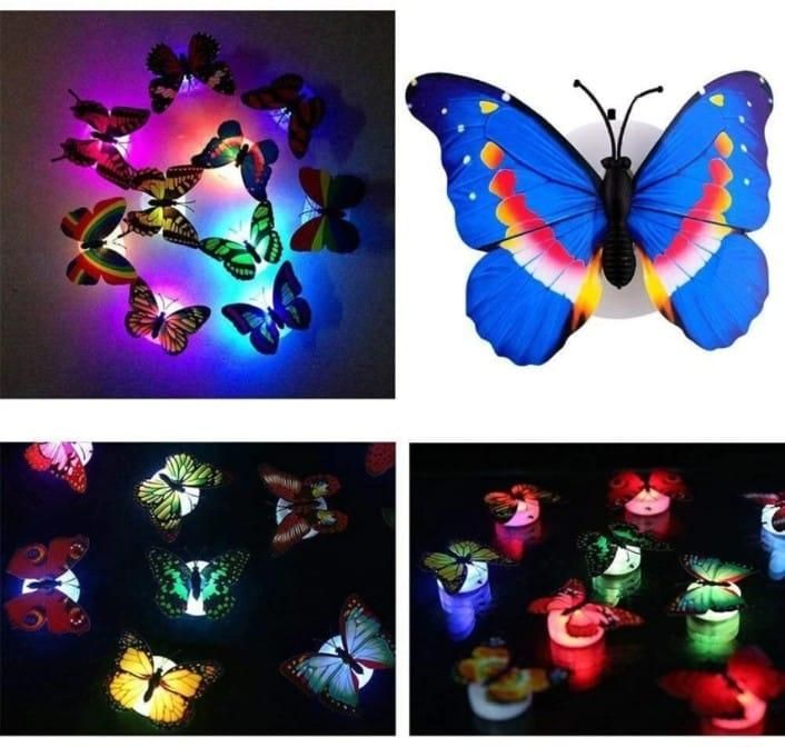 3DButterfly Led Light for Home Decoration (Pack of 3)